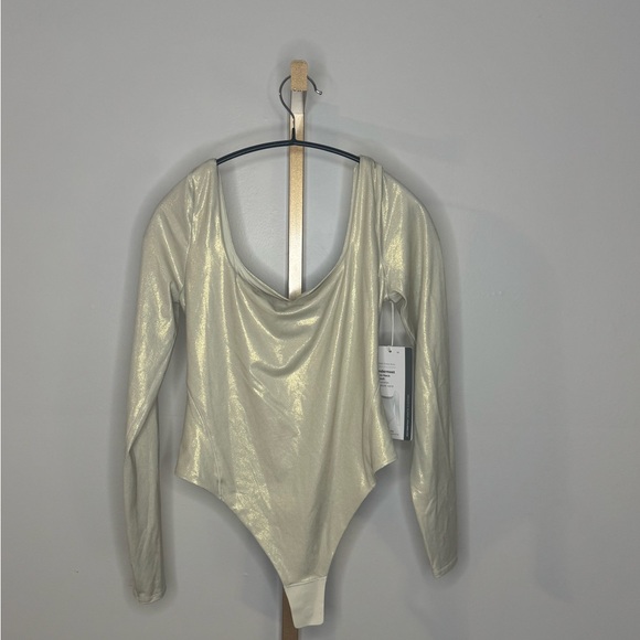 Lululemon Athletica Wundermost Square-neck Bodysuit Shine NWT - Picture 2 of 8